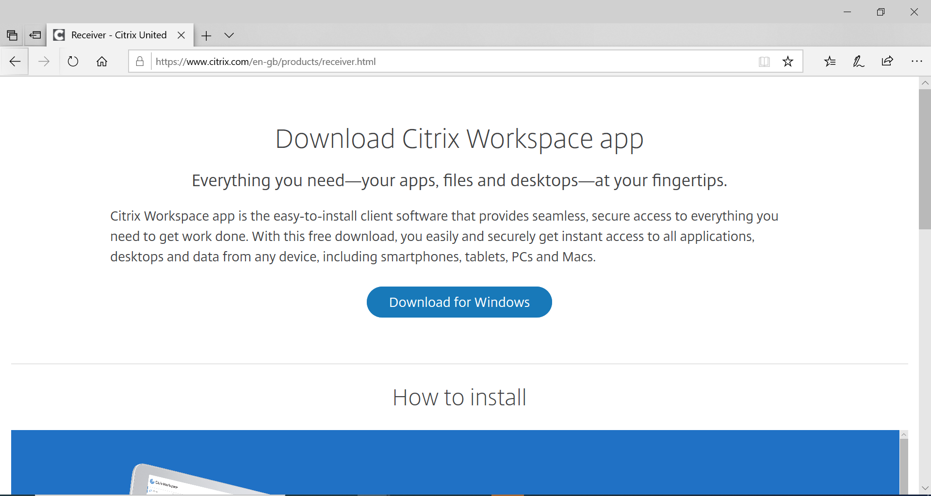 citrix workspace app for windows