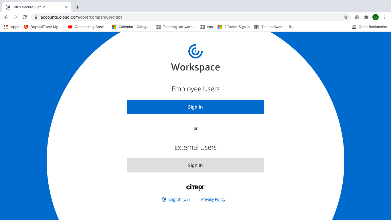 Use Citrix Workspace in a web browser | IT Help and Support