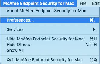 remove mcafee endpoint protection mac 10.2