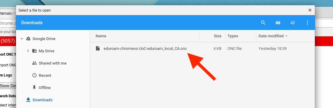 Por que o Chromebook não pode se conectar a Eduroam?