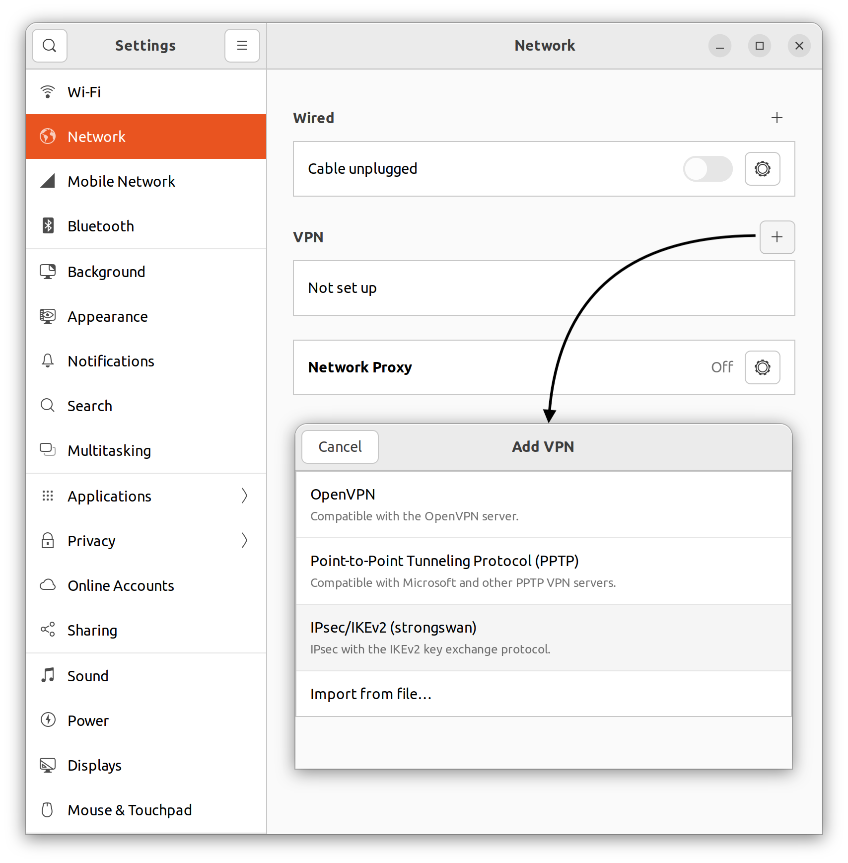 Ubuntu Network Settings