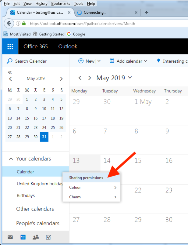 office 365 for mac display shared calendar