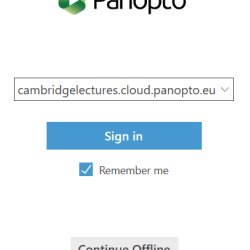panopto sign in