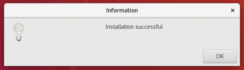 Linux eduroam cat install success screenshot