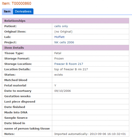 Capture9 item details with custom fields