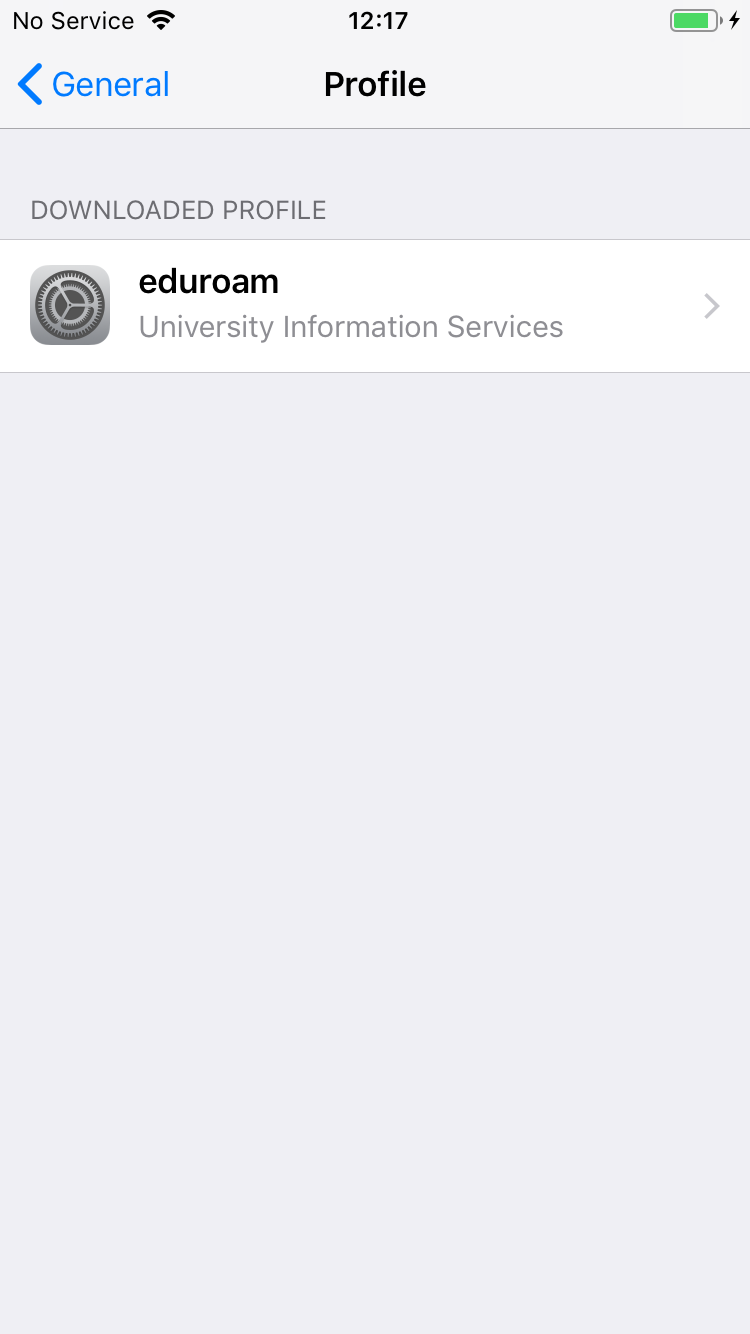 2. Profile in Settings