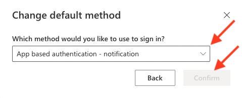 Change default method