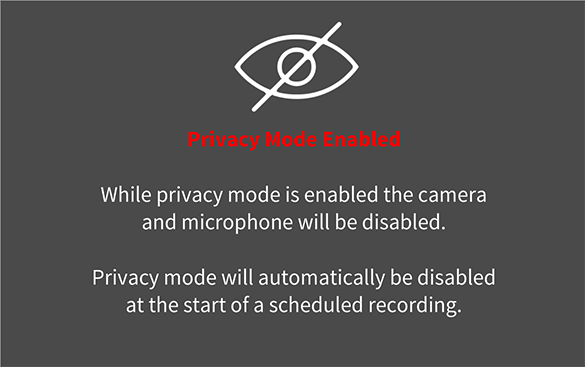 Privacy mode