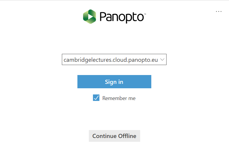 panopto sign in