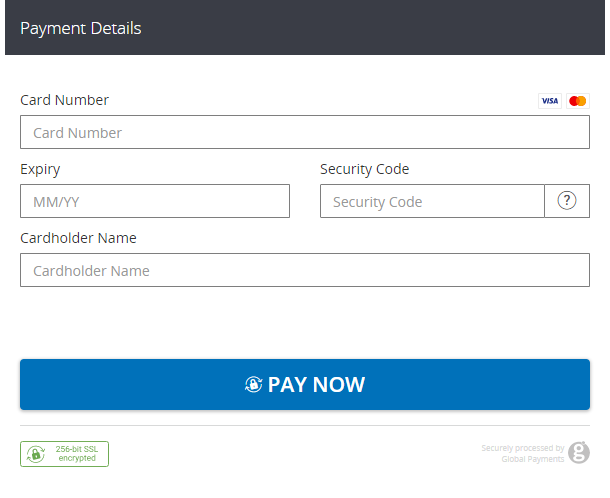 DS-Print eCredit payment interface after the upgrade
