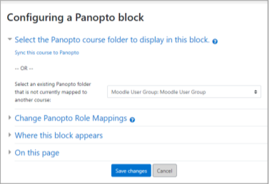 Change Panopto Role Mappings